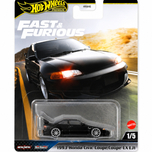 HOT WHEELS 2025 PREMIUM FAST & FURIOUS - 1993 HONDA CIVIC COUPE/COUPÉ EX EJ1