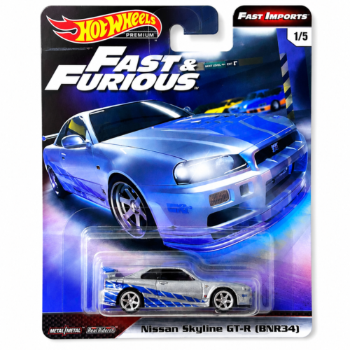 HOT WHEELS 2019 PREMIUM FAST & FURIOUS - NISSAN SKYLINE GT-R (BNR34)