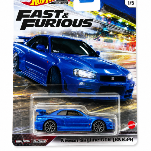 HOT WHEELS 2021 PREMIUM FAST & FURIOUS - NISSAN SKYLINE GTR (BNR34)