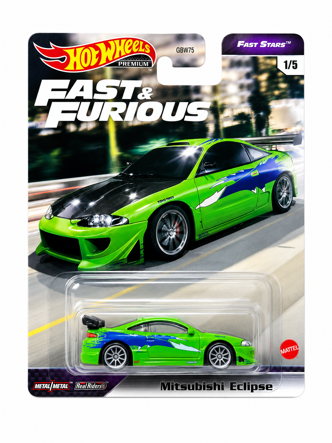 HOT WHEELS 2021 PREMIUM FAST & FURIOUS - MITSUBISHI ECLIPSE