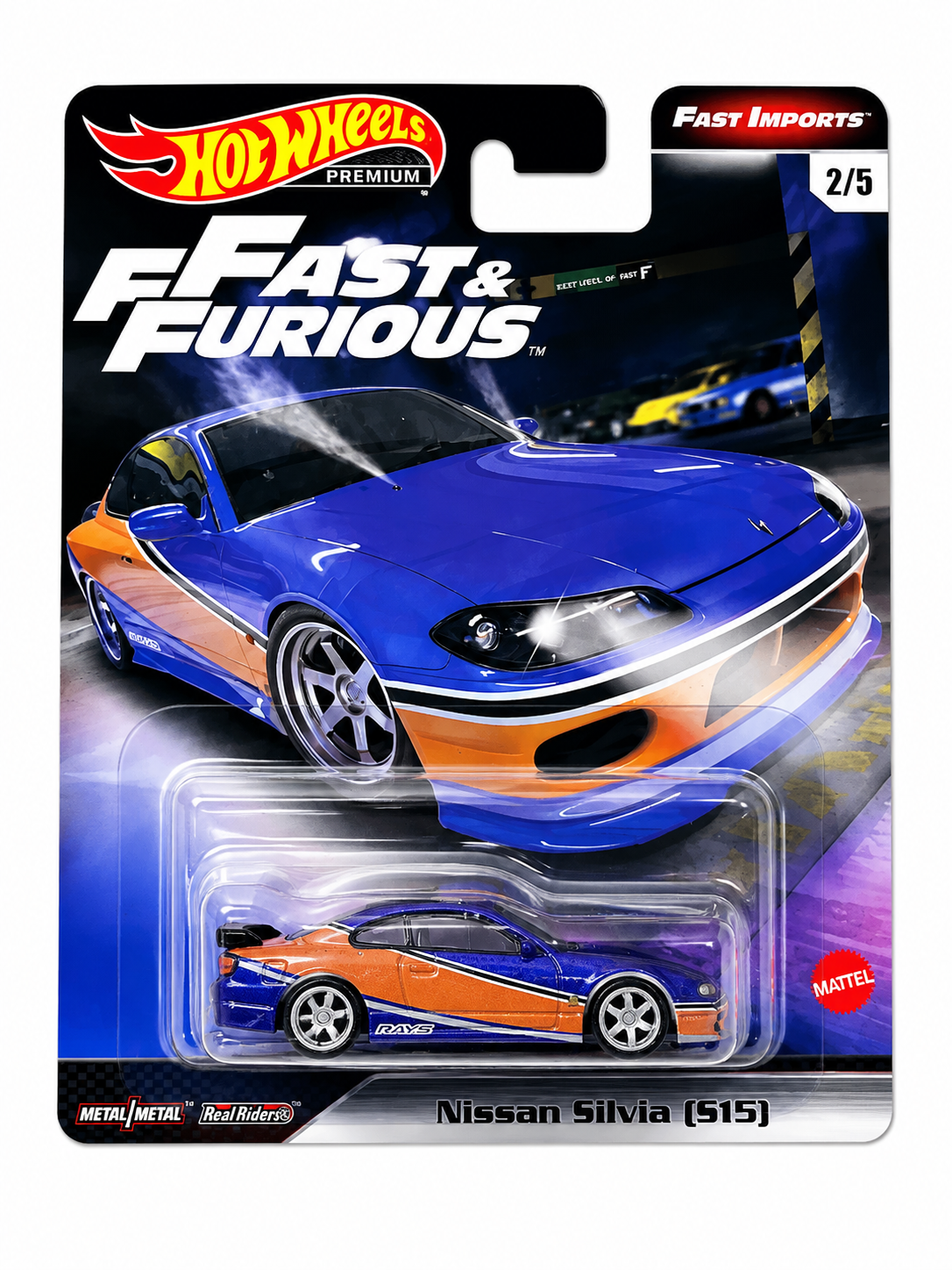 HOT WHEELS 2019 PREMIUM FAST & FURIOUS - NISAN SILVIA (S15)