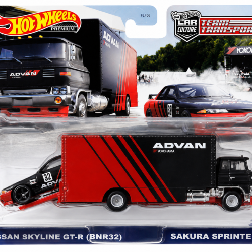 HOT WHEELS 2021 PREMIUM TEAM TRANSPORT - NISSAN SKYLINE GT-R (BNR32)/SAKURA SPRINTER