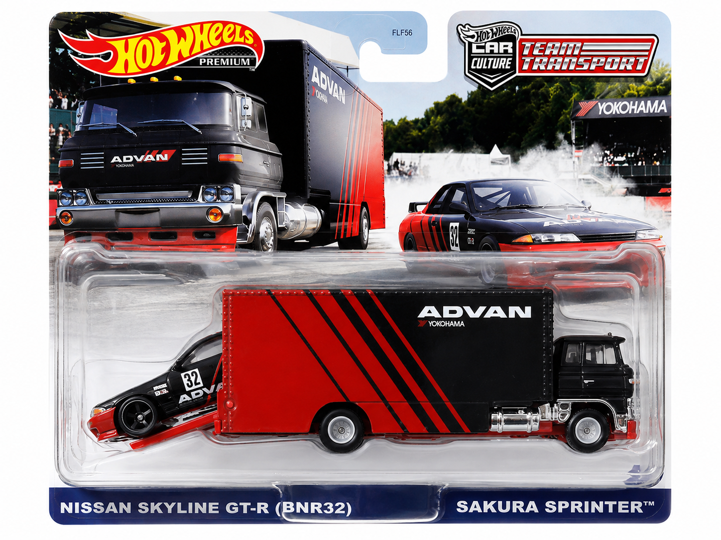 HOT WHEELS 2021 PREMIUM TEAM TRANSPORT - NISSAN SKYLINE GT-R (BNR32)/SAKURA SPRINTER