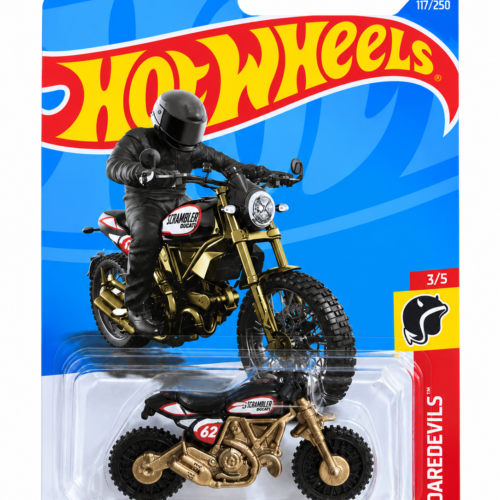 HOT WHEELS BASIC - DUCATI SCRAMBLER HOT WHEELS EDITION (TARJETA DAÑADA)